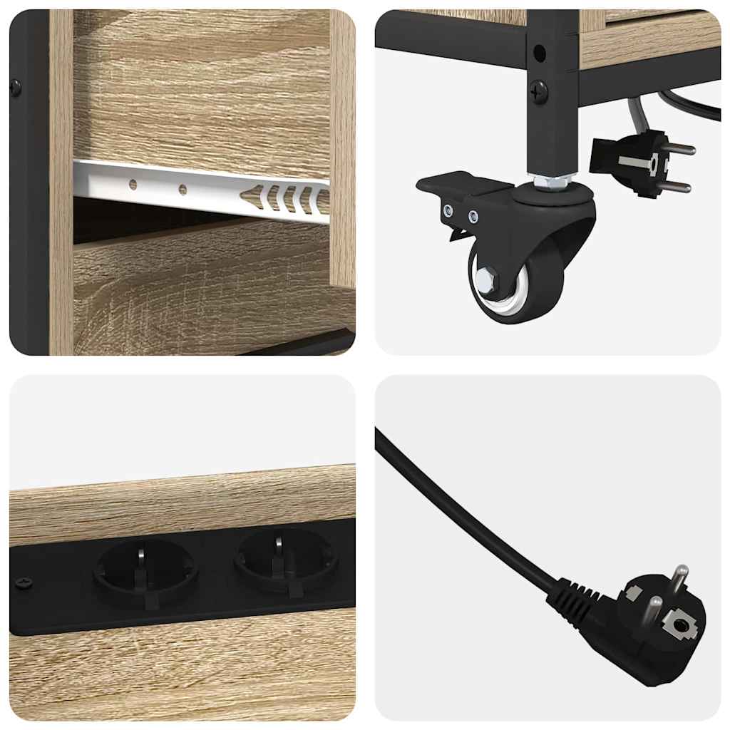 vidaXL Γραφείο Ντουλάπι Sonoma Δρυς 76 x 41 x 72 cm Επεξεργασμένο ξύλο