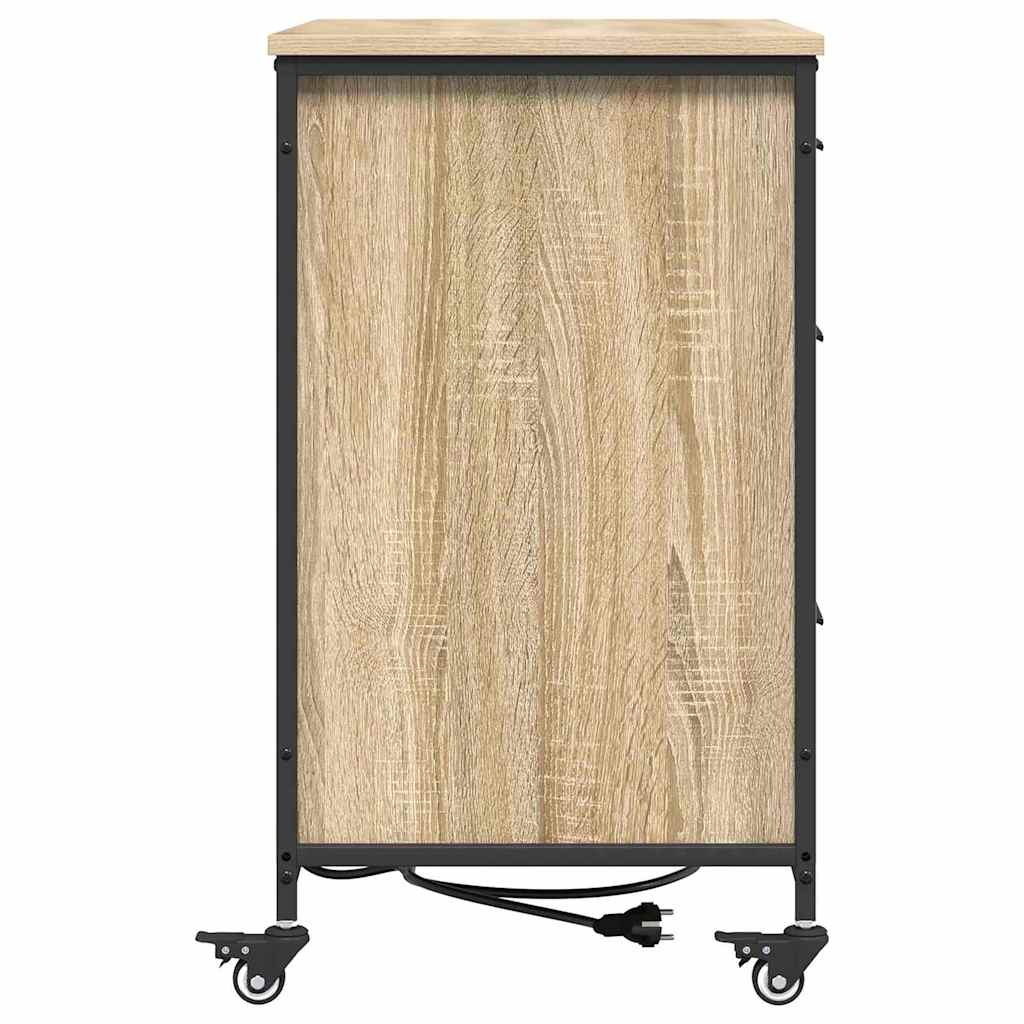 vidaXL Γραφείο Ντουλάπι Sonoma Δρυς 76 x 41 x 72 cm Επεξεργασμένο ξύλο