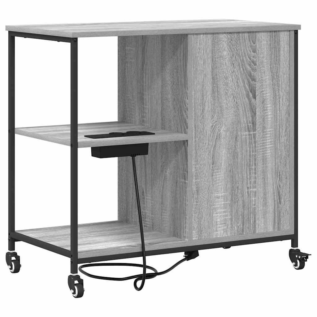 vidaXL Γραφείο Ντουλάπι Γκρι sonoma 76 x 41 x 72 cm Επεξεργασμένο ξύλο