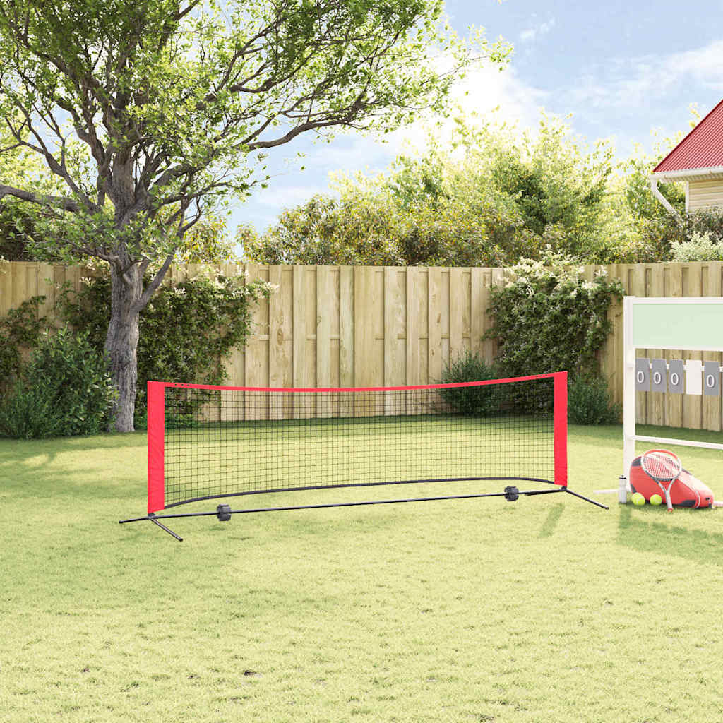 vidaXL Δίχτυ Τένις Μαύρο και κόκκινο 301 x 90.5 x 87 εκ. Πολυεστέρας
