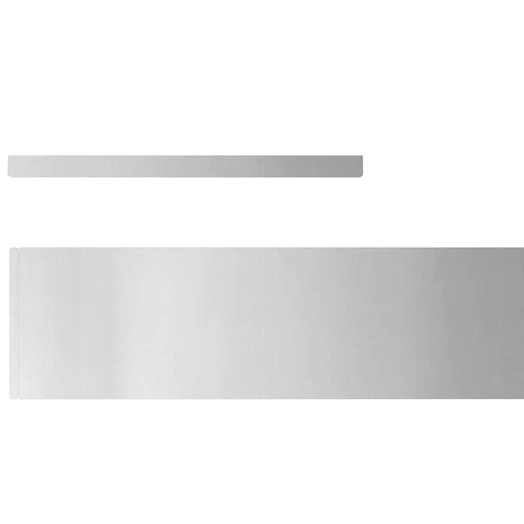 vidaXL Φράχτης Κήπου Ασημί 450 x 15 εκ Γαλβανισμένος χάλυβας