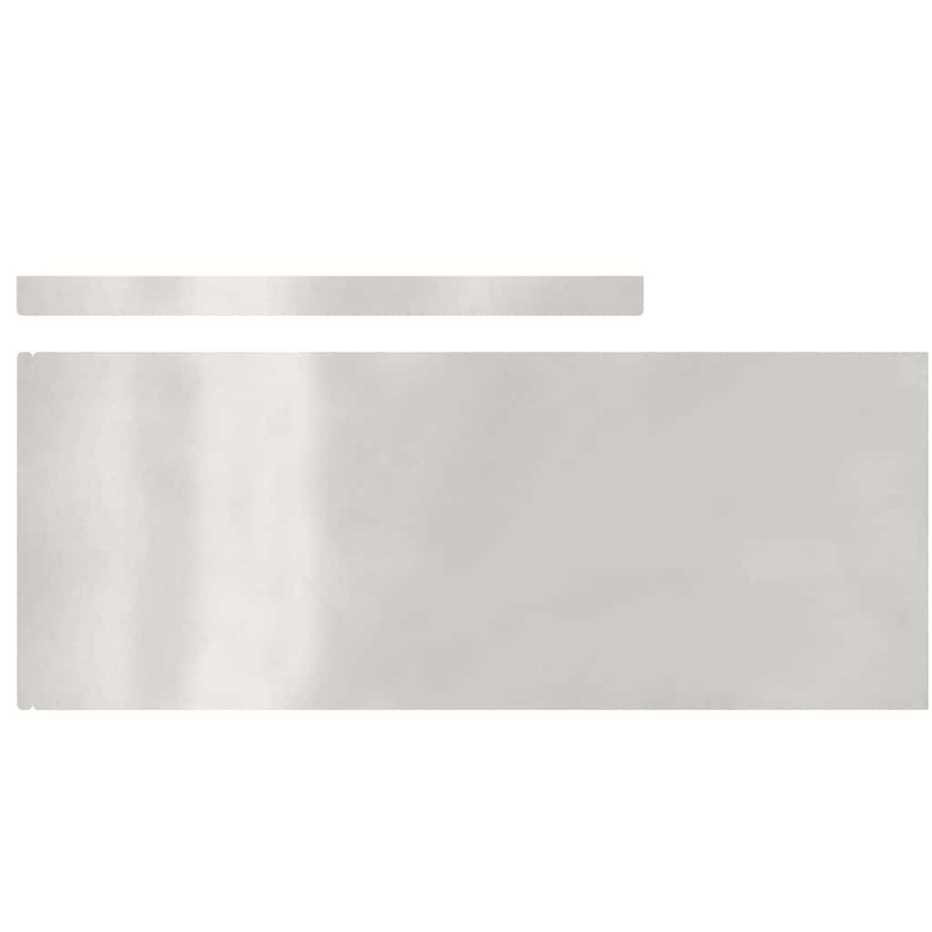 vidaXL Φράχτης Κήπου Ασημί 450 x 20 εκ Ανοξείδωτο ατσάλι
