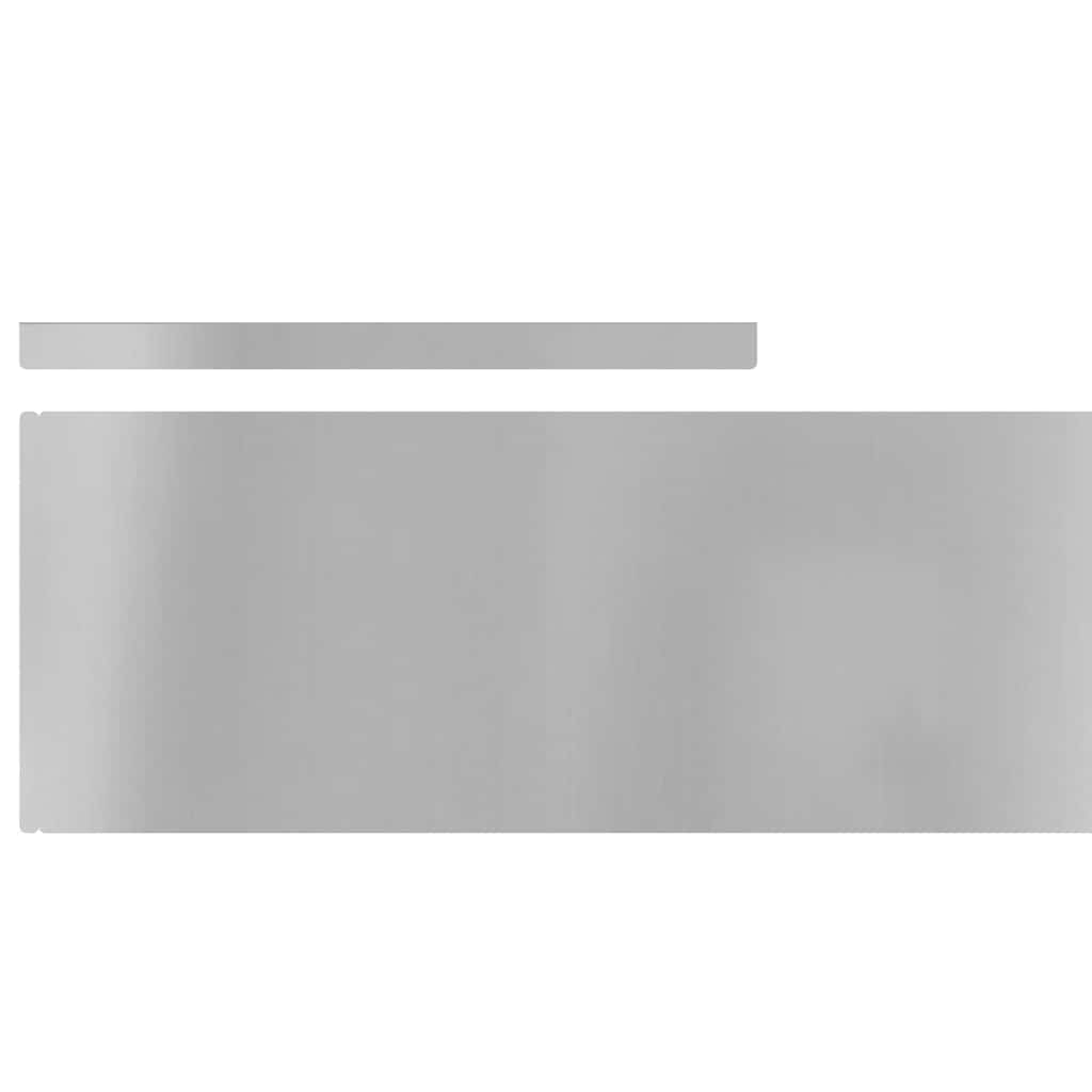 vidaXL Φράχτης Κήπου Ασημί 450 x 20 εκ Γαλβανισμένος χάλυβας