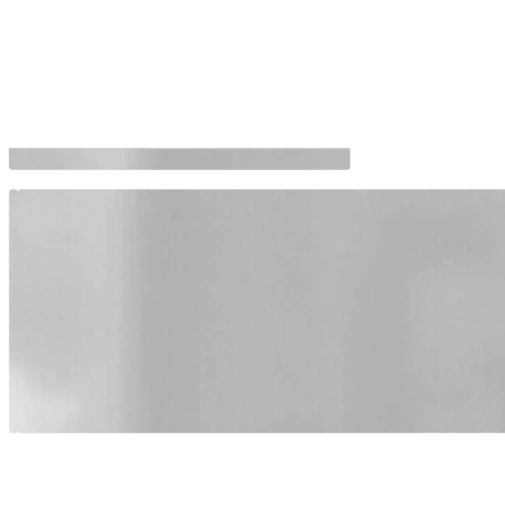 vidaXL Φράχτης Κήπου Ασημί 450 x 25 εκ Γαλβανισμένος χάλυβας