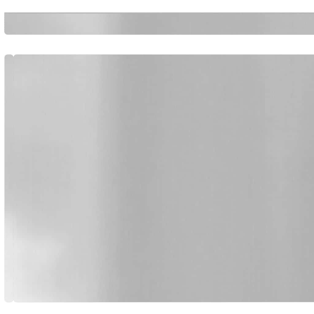 vidaXL Φράχτης Κήπου 4 pcs Ασημί 450 x 25 εκ Γαλβανισμένος χάλυβας