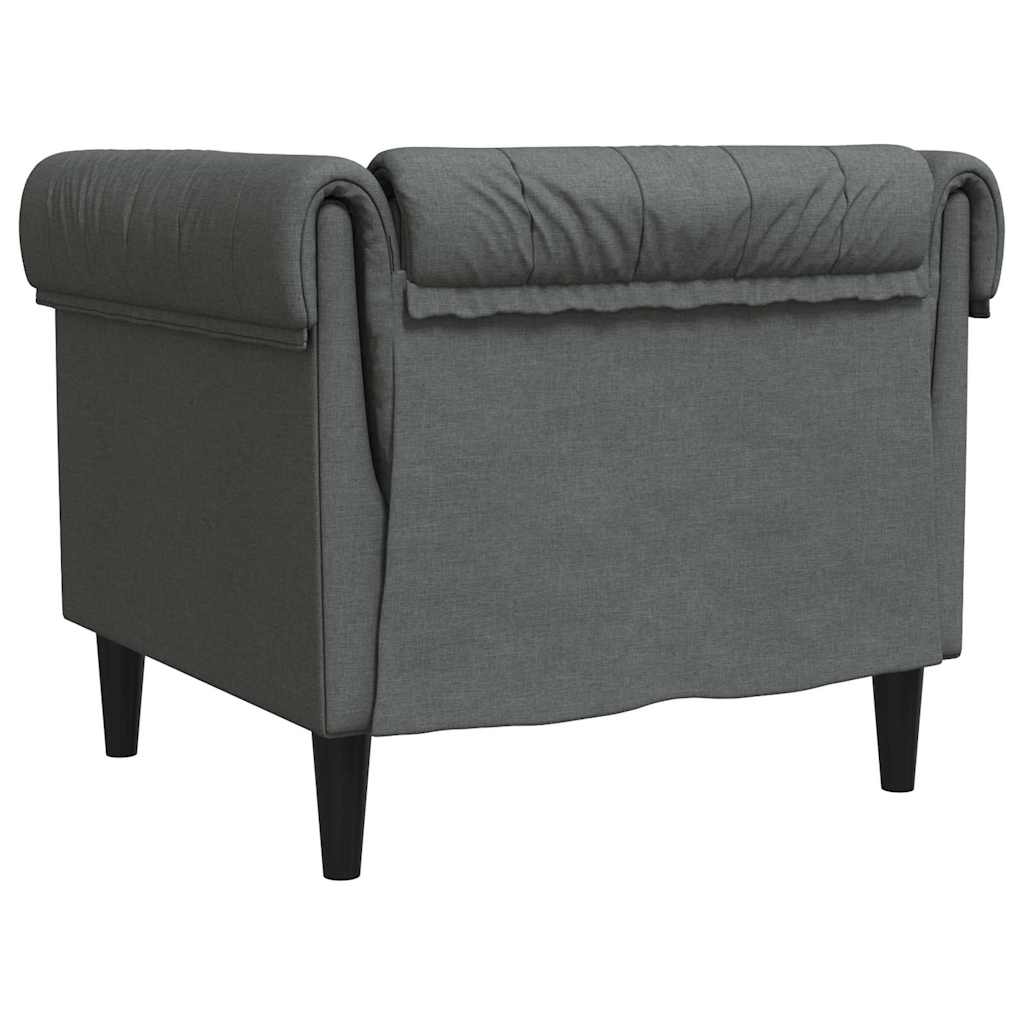 vidaXL Καναπές Σκούρο Γκρι 78,5 x 74,5 x 74,5 εκατοστά Πολυεστέρας