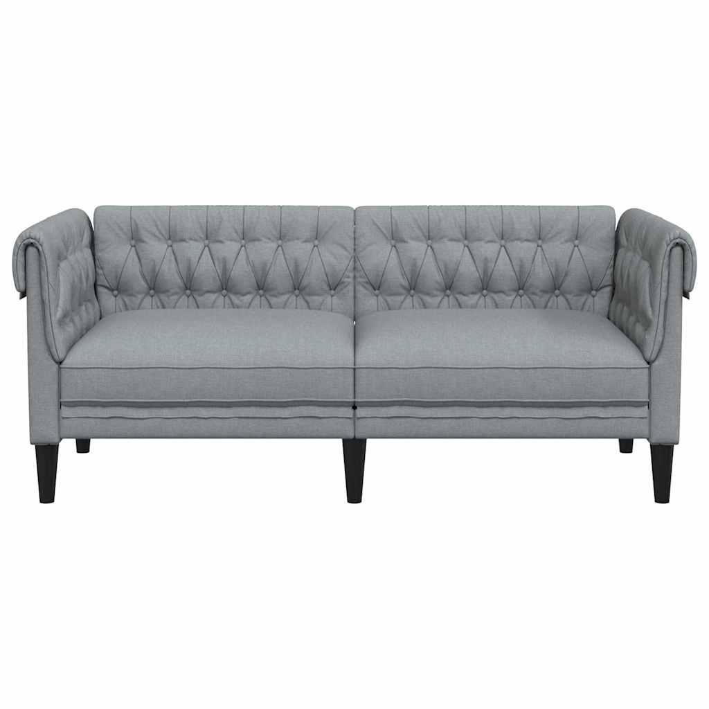 vidaXL Καναπές Ανοιχτό γκρι 182,5 x 74,5 x 74,5 εκατοστά Πολυεστέρας