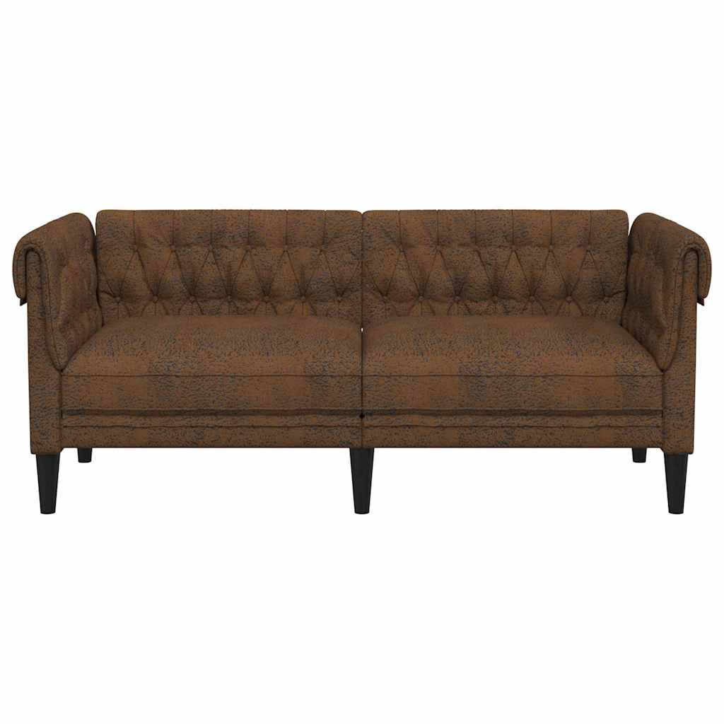 vidaXL Καναπές Καφέ 182,5 x 74,5 x 74,5 εκατοστά Πολυεστέρας