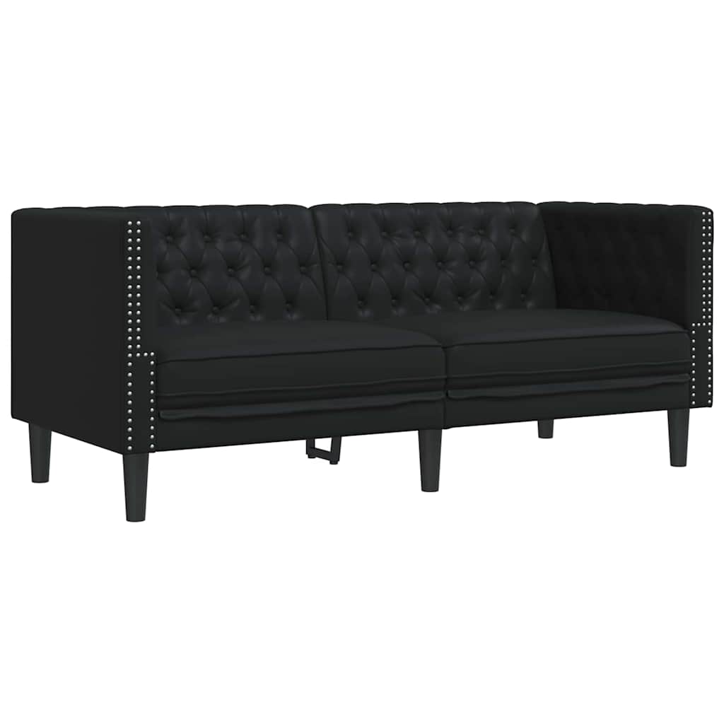 vidaXL Καναπές Μαύρο 174 x 74,5 x 70,5 εκ. PVC