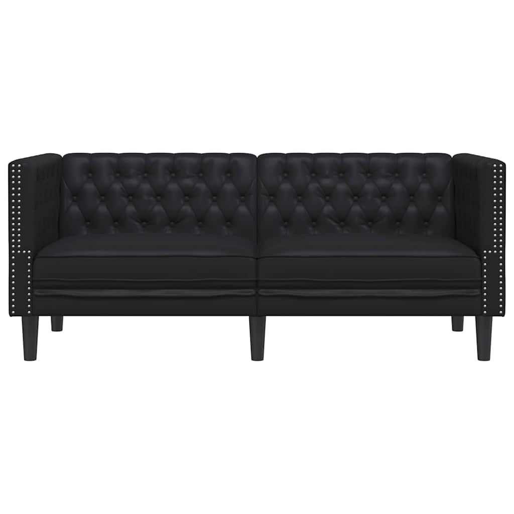 vidaXL Καναπές Μαύρο 174 x 74,5 x 70,5 εκ. PVC