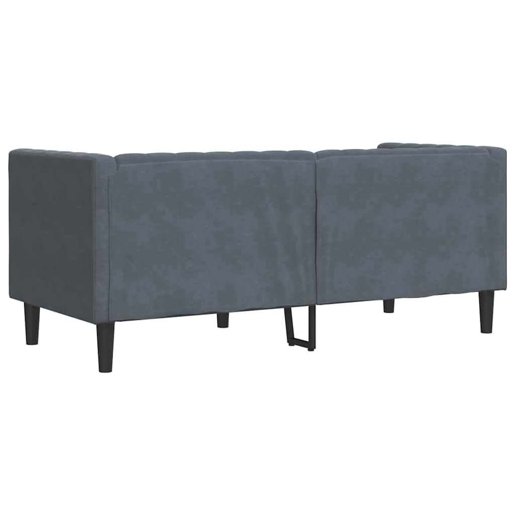 vidaXL Καναπές Σκούρο Γκρι 174 x 74,5 x 70,5 εκ. Βελούδο