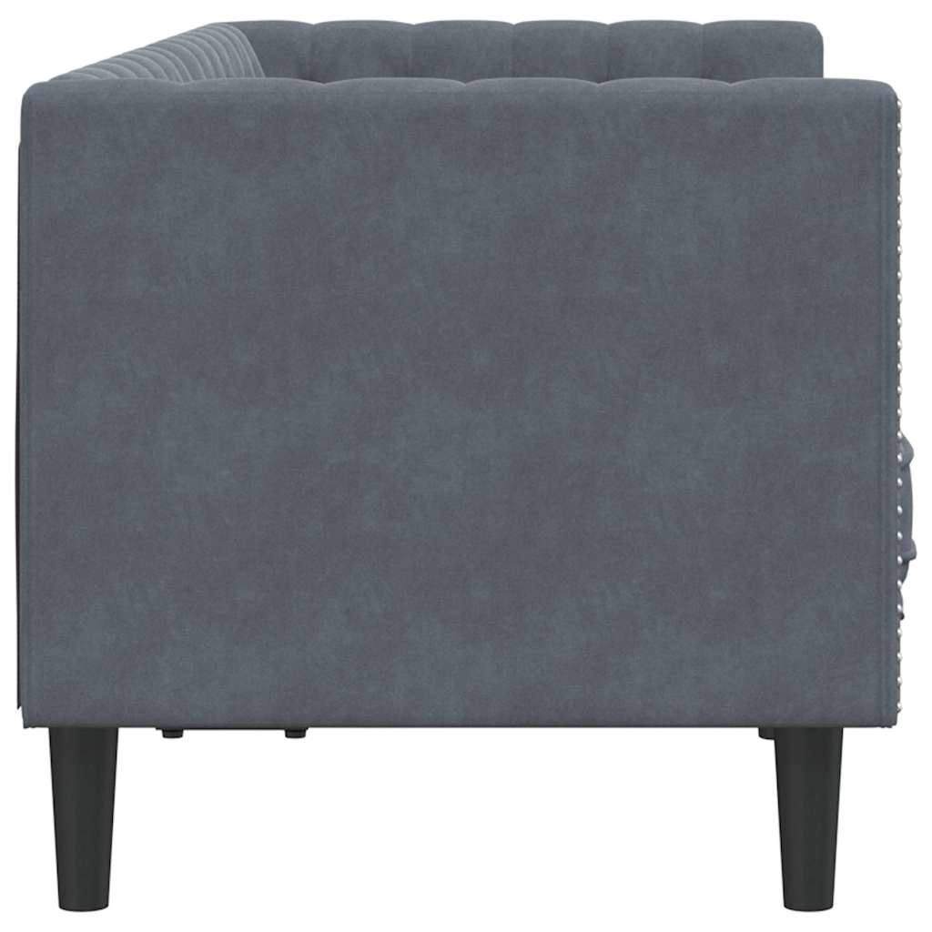 vidaXL Καναπές Σκούρο Γκρι 174 x 74,5 x 70,5 εκ. Βελούδο