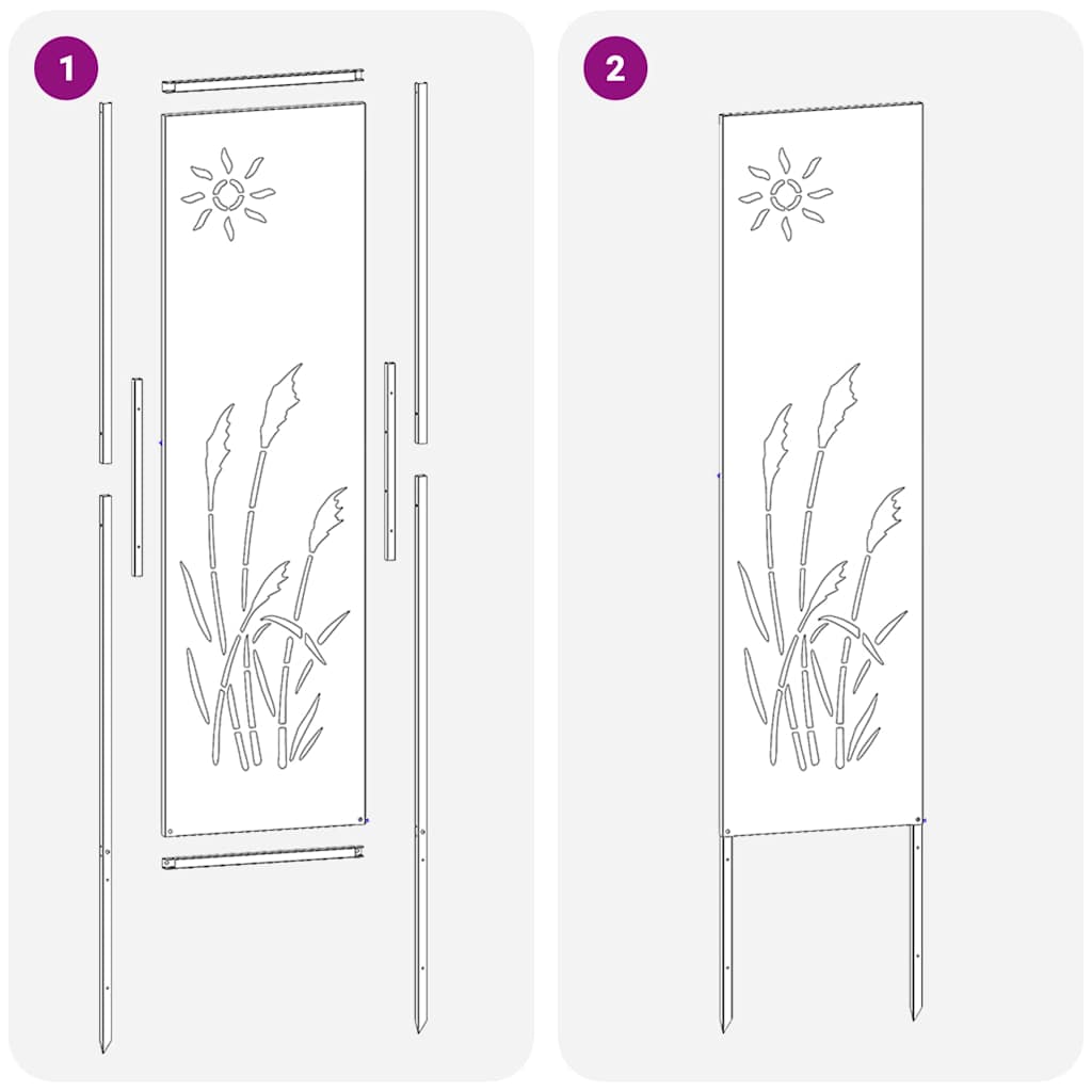 vidaXL Οθόνη Ιδιωτικότητας Κήπου Μαιανδρικό σχέδιο Ασημί 32 χ 140 εκ