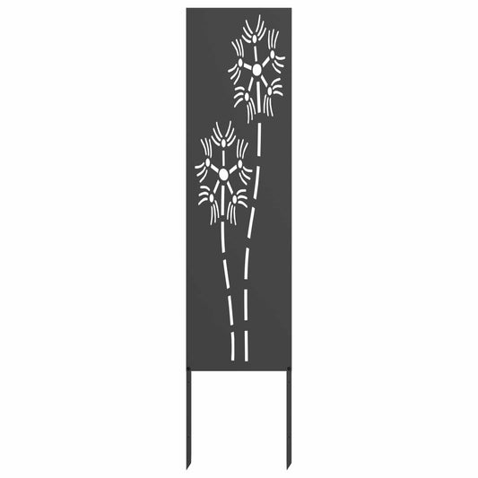 vidaXL Οθόνη Ιδιωτικότητας Κήπου Μαιανδρικό σχέδιο Μαύρο 32 χ 140 εκ