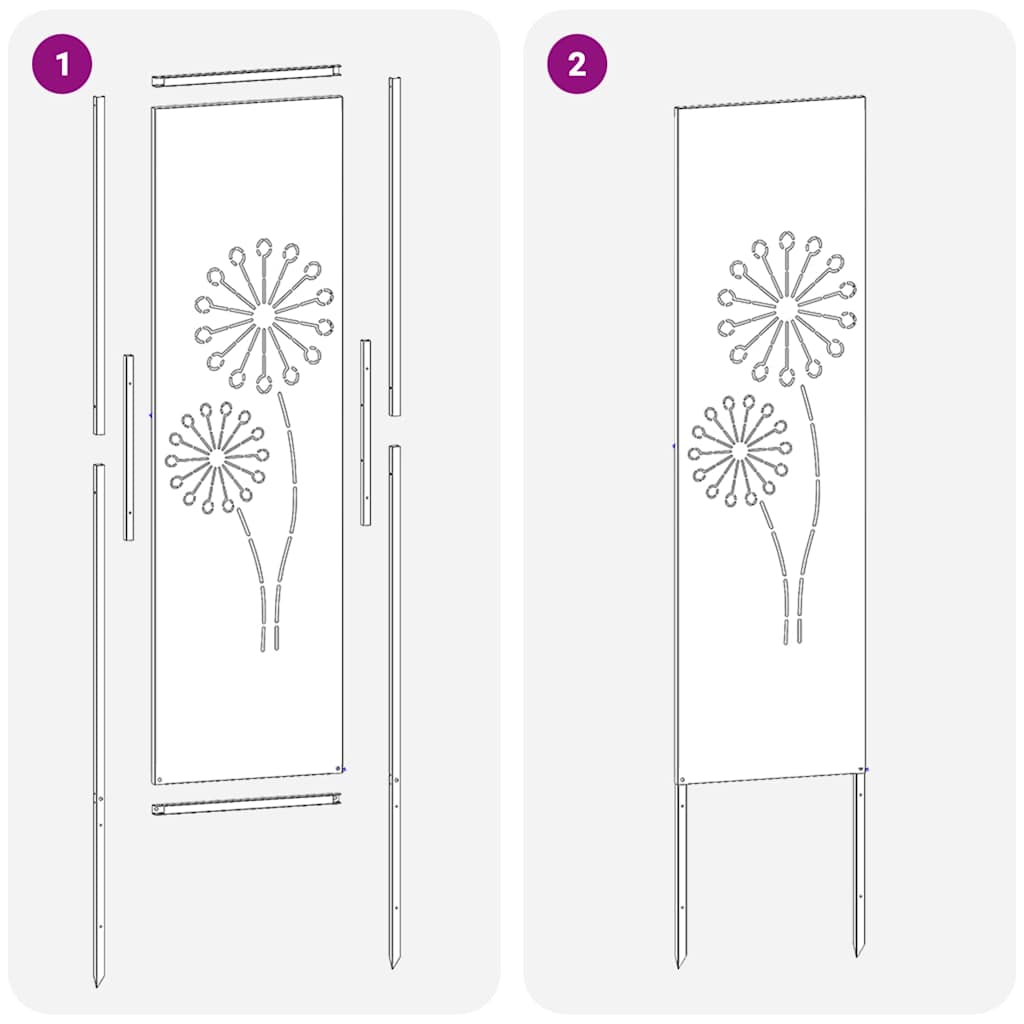 vidaXL Οθόνη Ιδιωτικότητας Κήπου Μαιανδρικό σχέδιο Λευκό 32 χ 140 εκ