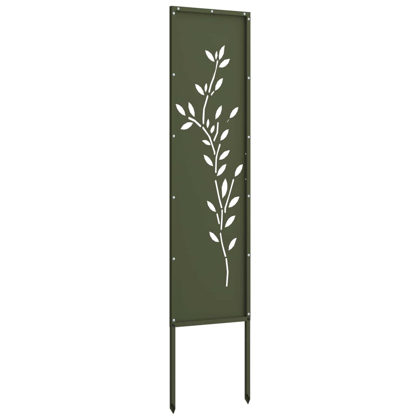 vidaXL Οθόνη Ιδιωτικότητας Κήπου Floral Λαδί 32 χ 140 εκ