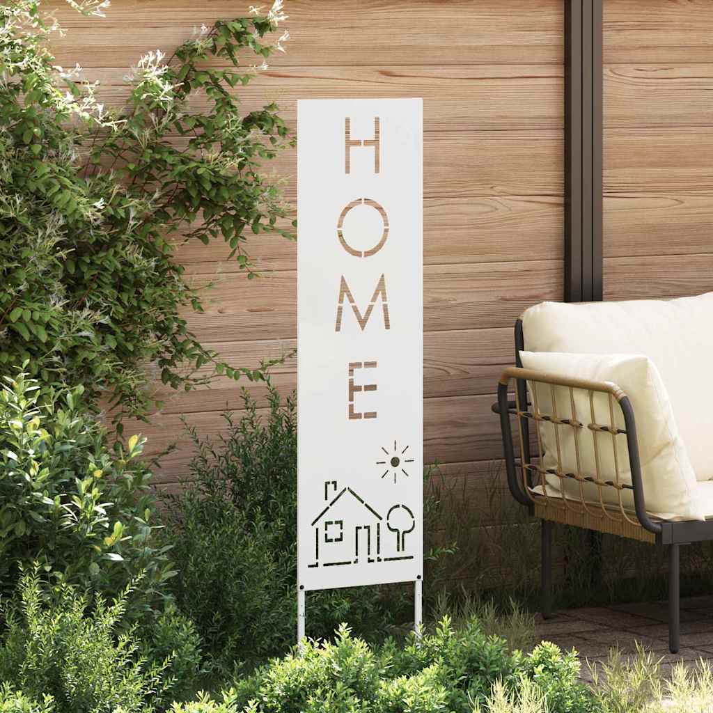 vidaXL Οθόνη Ιδιωτικότητας Κήπου Μαιανδρικό σχέδιο Λευκό 32 χ 140 εκ