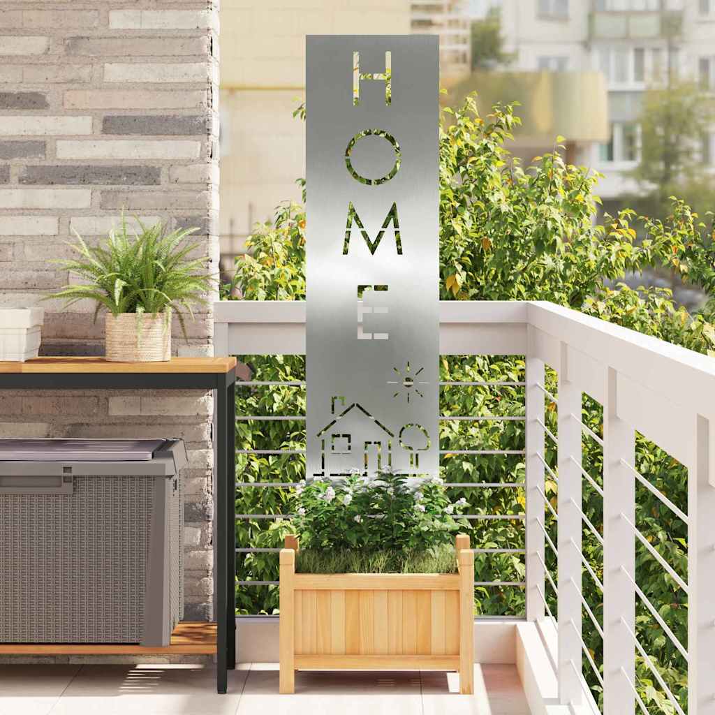 vidaXL Οθόνη Ιδιωτικότητας Κήπου Μαιανδρικό σχέδιο Ασημί 32 χ 140 εκ