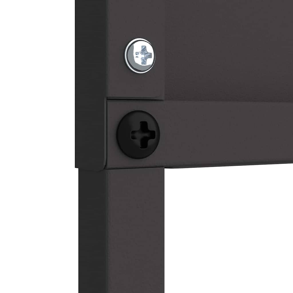 vidaXL Οθόνη Ιδιωτικότητας Κήπου Μαιανδρικό σχέδιο Μαύρο 50 x 140 εκ