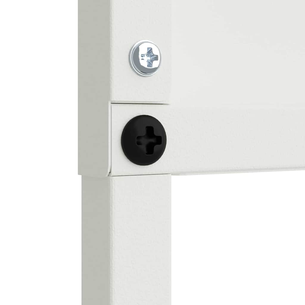 vidaXL Οθόνη Ιδιωτικότητας Κήπου Μαιανδρικό σχέδιο Λευκό 50 x 140 εκ