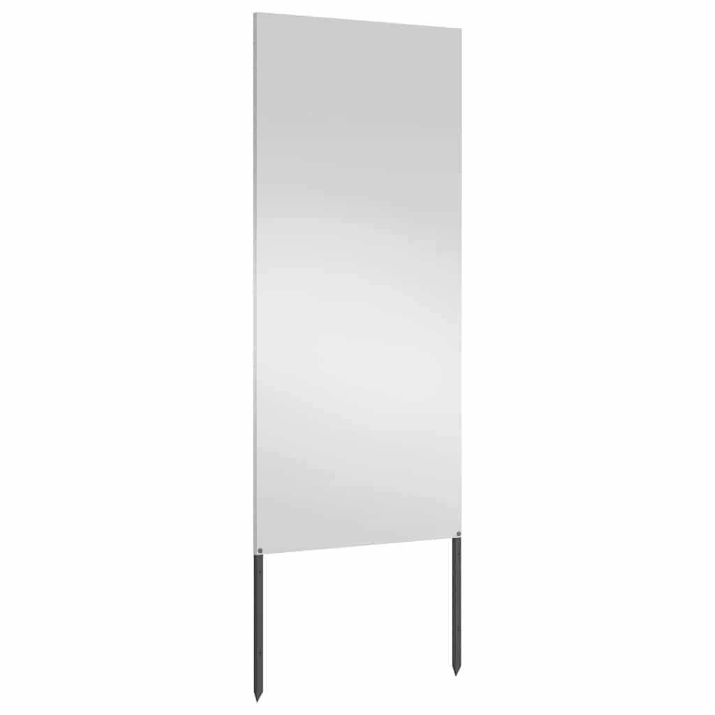 vidaXL Οθόνη Ιδιωτικότητας Κήπου Μαιανδρικό σχέδιο Ασημί 50 x 140 εκ