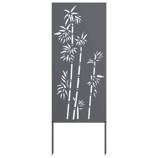 vidaXL Οθόνη Ιδιωτικότητας Κήπου Floral Ανθρακί 50 x 140 εκ
