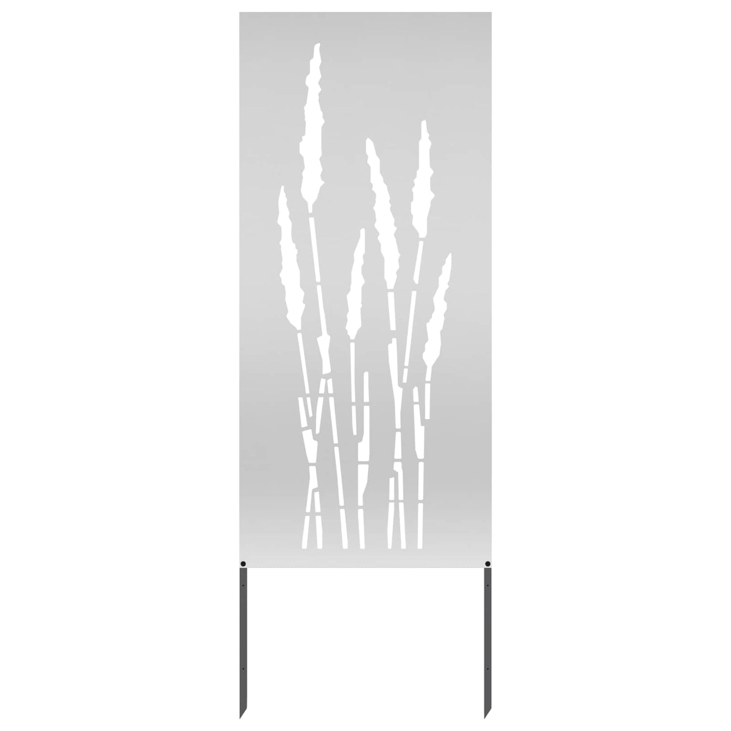 vidaXL Οθόνη Ιδιωτικότητας Κήπου Floral Ασημί 50 x 140 εκ