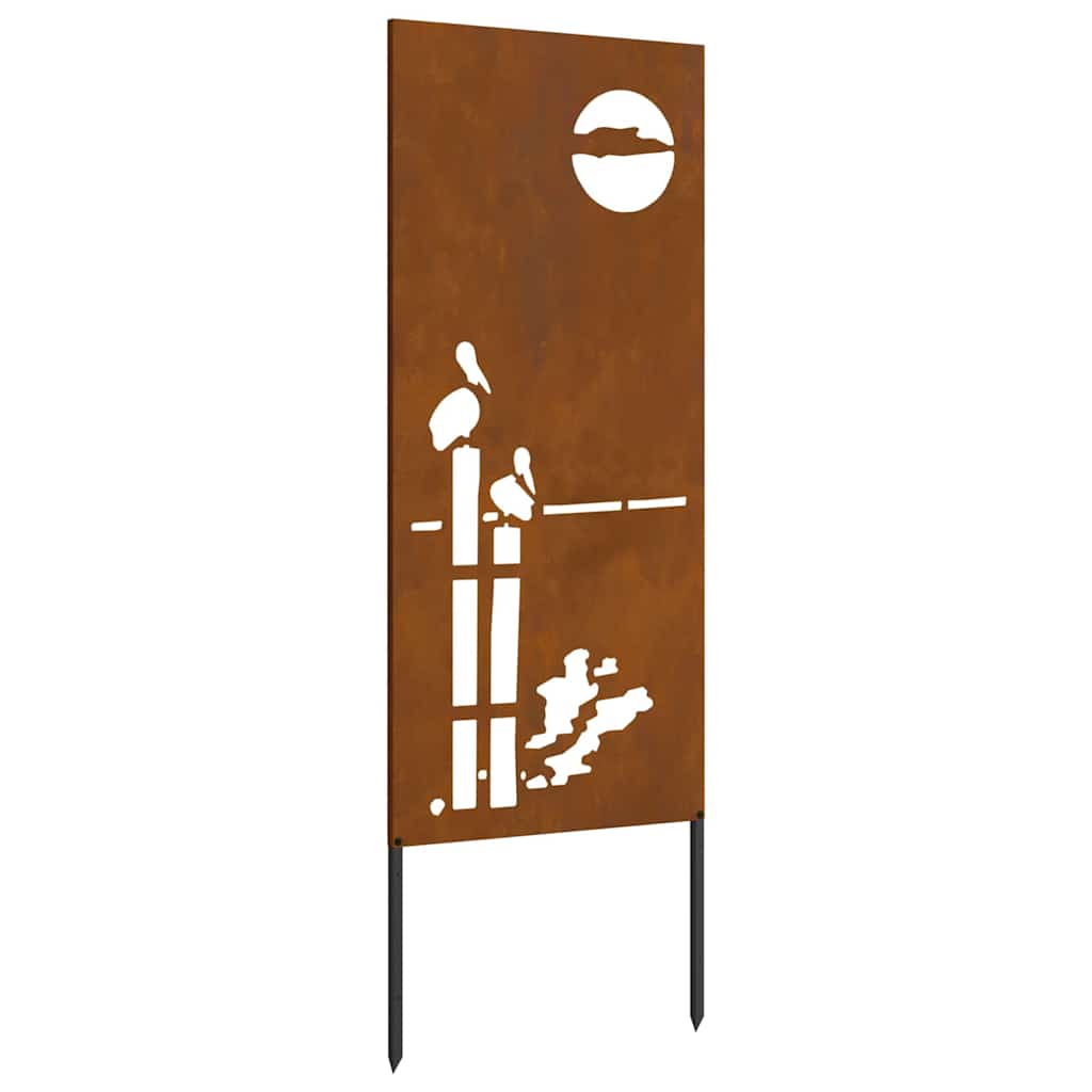 vidaXL Οθόνη Ιδιωτικότητας Κήπου Σκ rusty 50 x 140 εκ