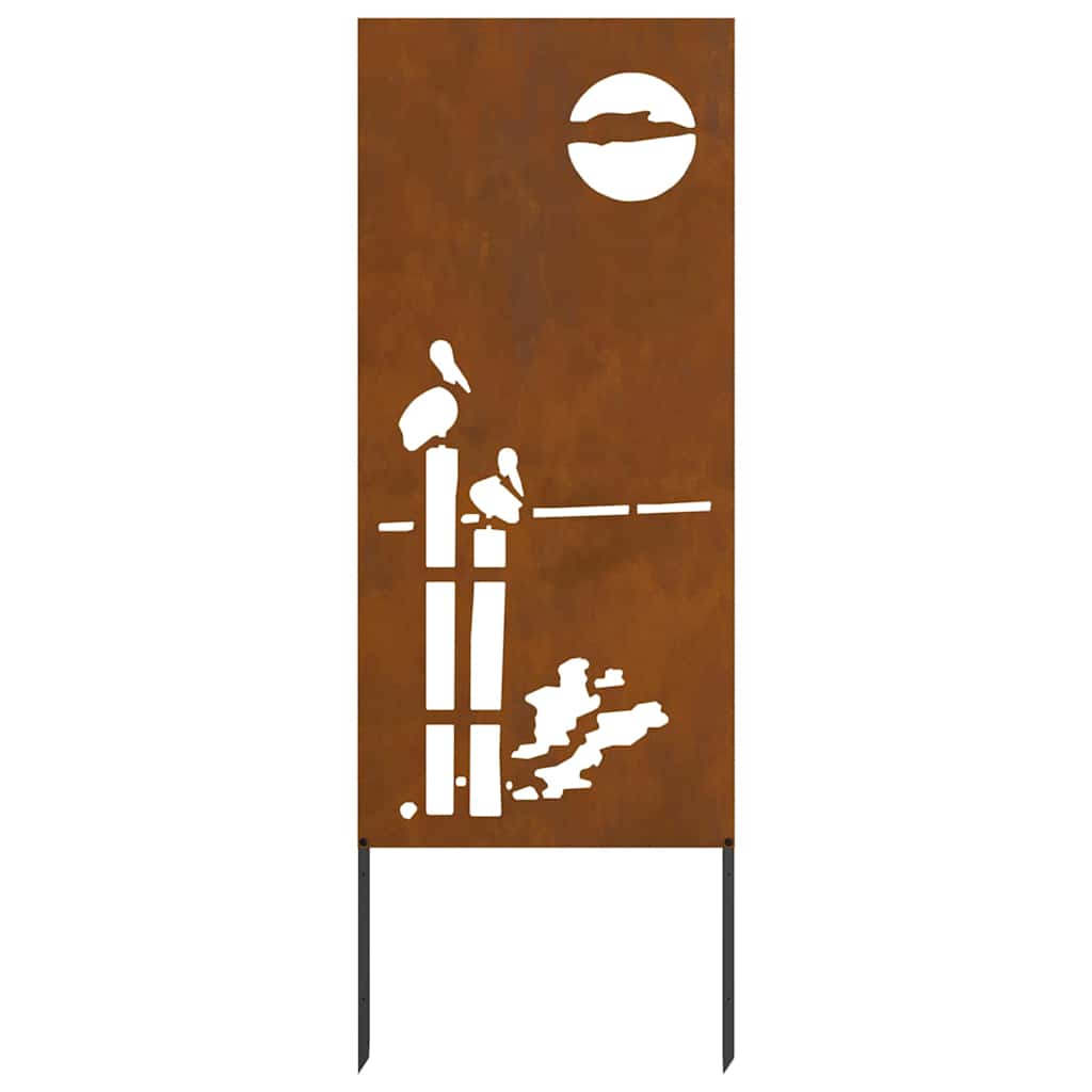 vidaXL Οθόνη Ιδιωτικότητας Κήπου Σκ rusty 50 x 140 εκ