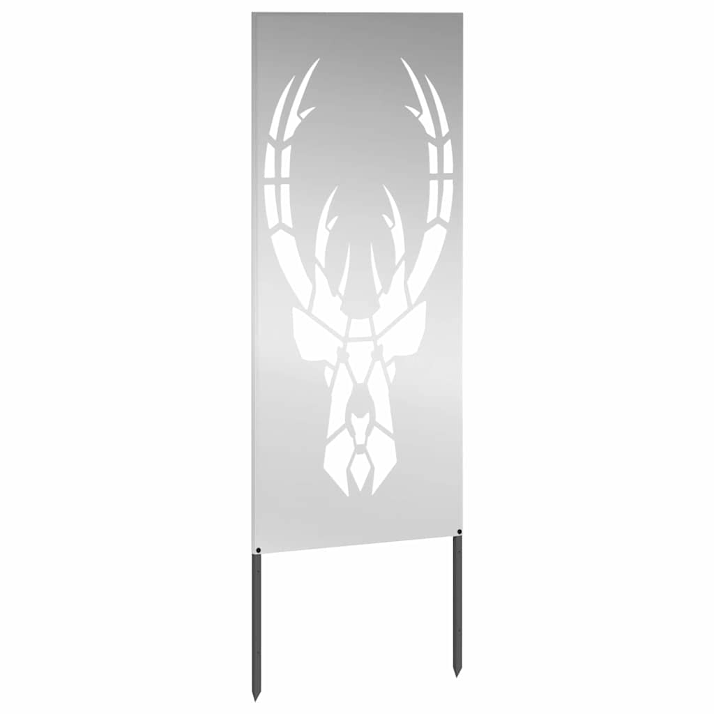 vidaXL Οθόνη Ιδιωτικότητας Κήπου Animal Print Ασημί 50 x 140 εκ