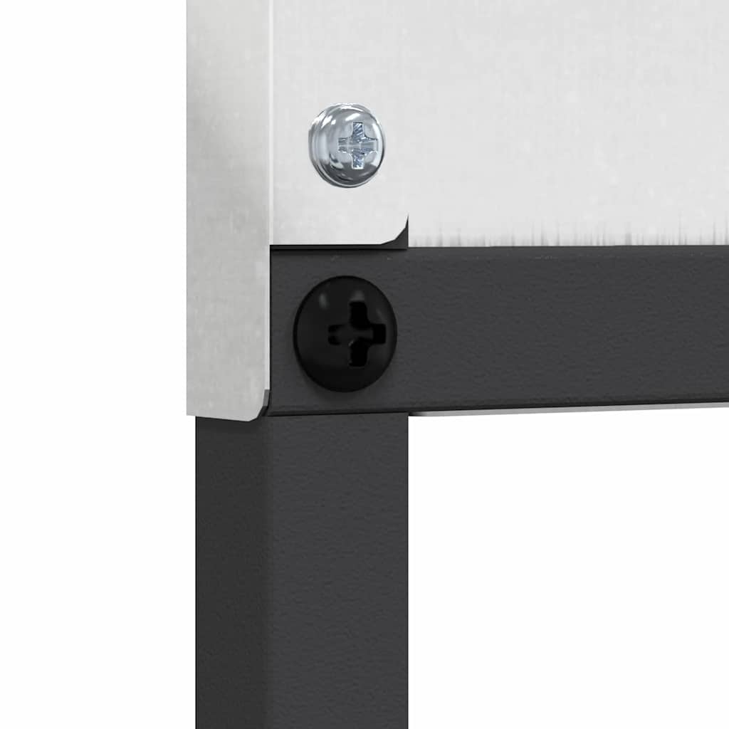 vidaXL Οθόνη Ιδιωτικότητας Κήπου Ασημί 50 x 140 εκ Ανοξείδωτο ατσάλι