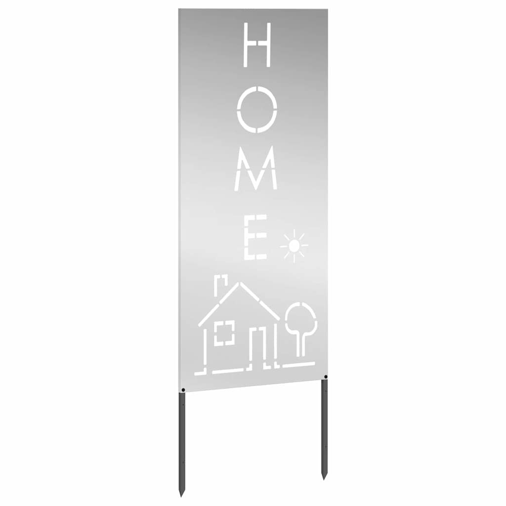 vidaXL Οθόνη Ιδιωτικότητας Κήπου Μαιανδρικό σχέδιο Ασημί 50 x 140 εκ