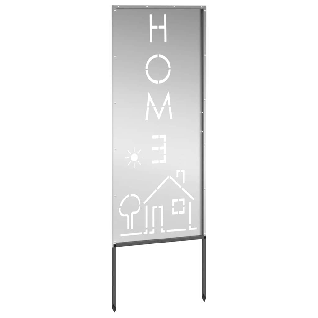 vidaXL Οθόνη Ιδιωτικότητας Κήπου Μαιανδρικό σχέδιο Ασημί 50 x 140 εκ