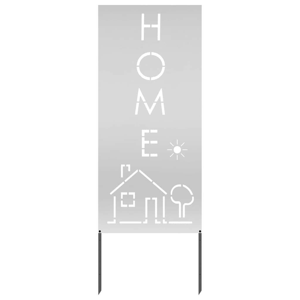 vidaXL Οθόνη Ιδιωτικότητας Κήπου Μαιανδρικό σχέδιο Ασημί 50 x 140 εκ