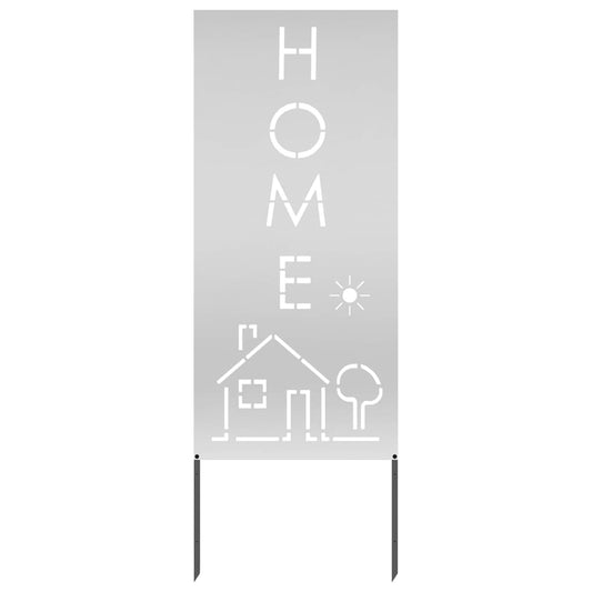 vidaXL Οθόνη Ιδιωτικότητας Κήπου Μαιανδρικό σχέδιο Ασημί 50 x 140 εκ