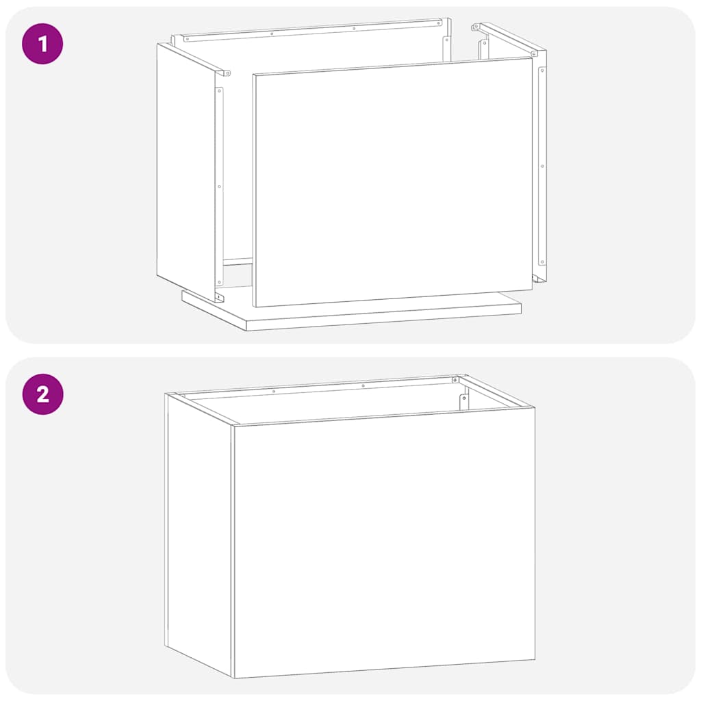 vidaXL Γλάστρα Κήπου Καφέ 50 x 32 x 40 εκ. Φθαρμένο ατσάλι