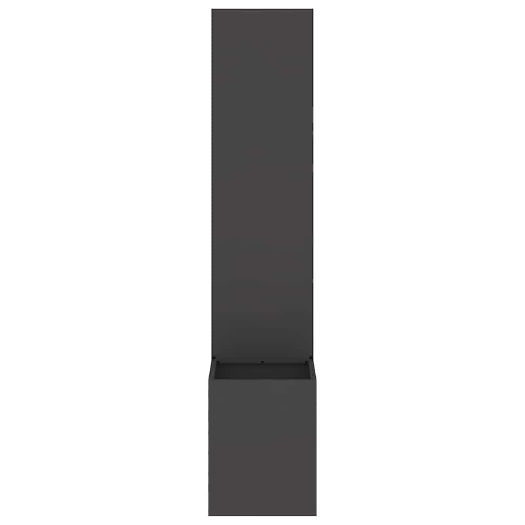 vidaXL Οθόνη Ιδιωτικότητας Κήπου Μαιανδρικό σχέδιο Μαύρο 32 x 140 εκ.