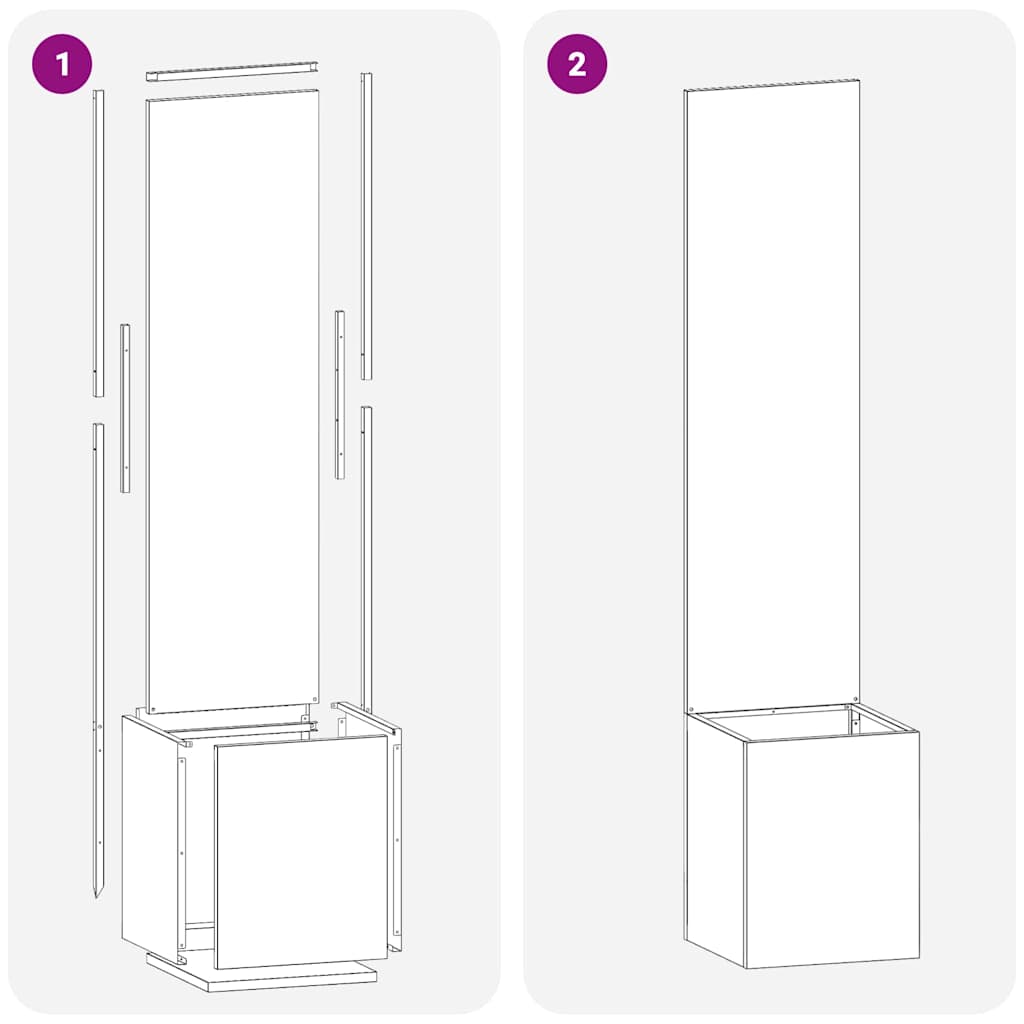 vidaXL Οθόνη Ιδιωτικότητας Κήπου Ασημί 32 x 140 εκ. Ανοξείδωτο ατσάλι