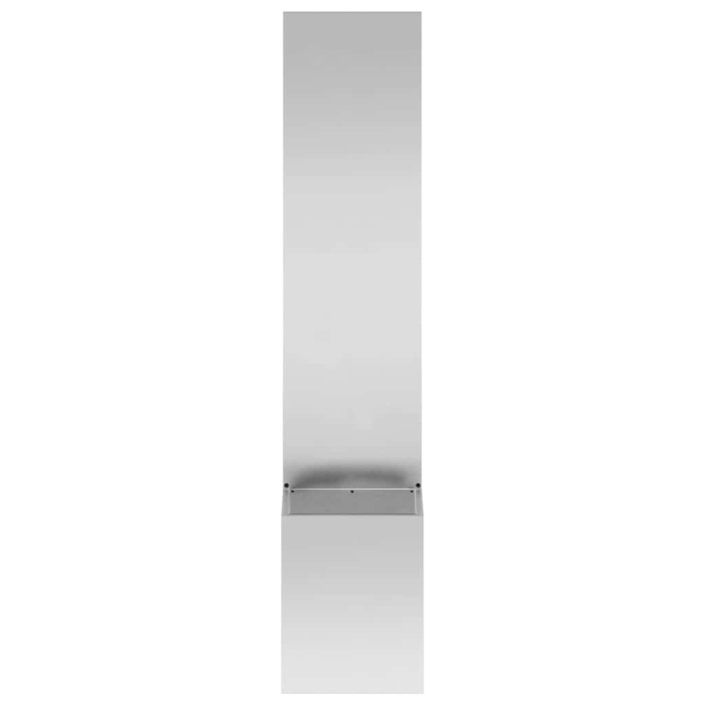 vidaXL Οθόνη Ιδιωτικότητας Κήπου Μαιανδρικό σχέδιο Ασημί 32 x 140 εκ.