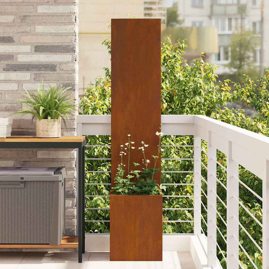 vidaXL Οθόνη Ιδιωτικότητας Κήπου Σκ rusty 32 x 140 εκ.