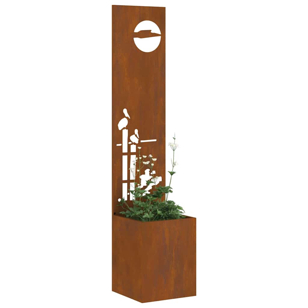 vidaXL Οθόνη Ιδιωτικότητας Κήπου Σκ rusty 32 x 140 εκ.