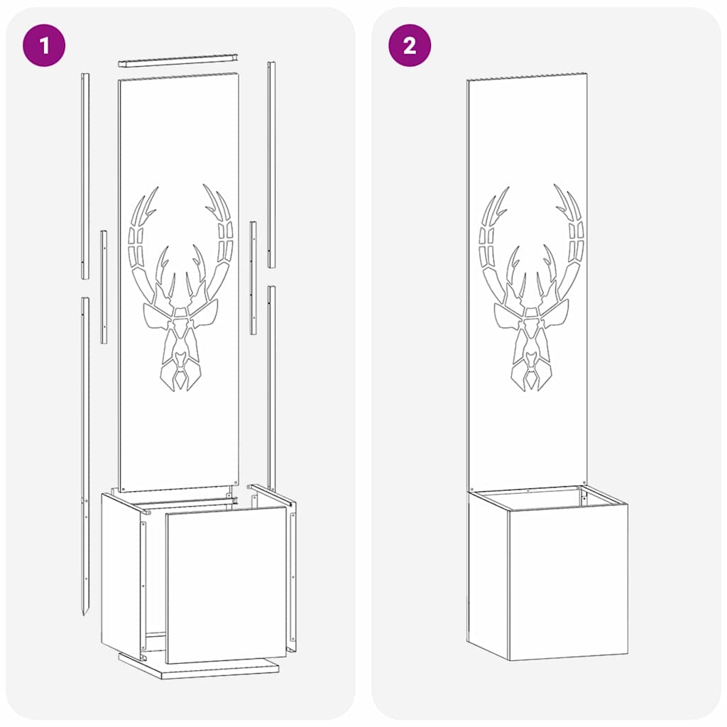 vidaXL Οθόνη Ιδιωτικότητας Κήπου Ασημί 32 x 140 εκ. Ανοξείδωτο ατσάλι