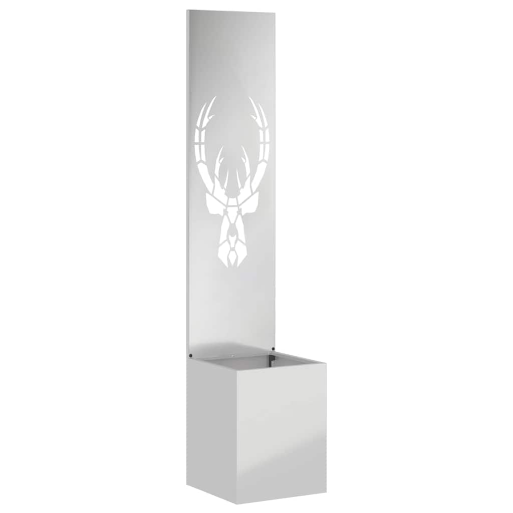 vidaXL Οθόνη Ιδιωτικότητας Κήπου Animal Print Ασημί 32 x 140 εκ.