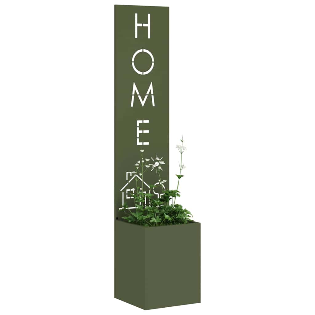 vidaXL Οθόνη Ιδιωτικότητας Κήπου Μαιανδρικό σχέδιο Λαδί 32 x 140 εκ.