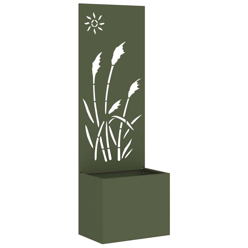 vidaXL Οθόνη Ιδιωτικότητας Κήπου Μαιανδρικό σχέδιο Λαδί 50 x 140 cm