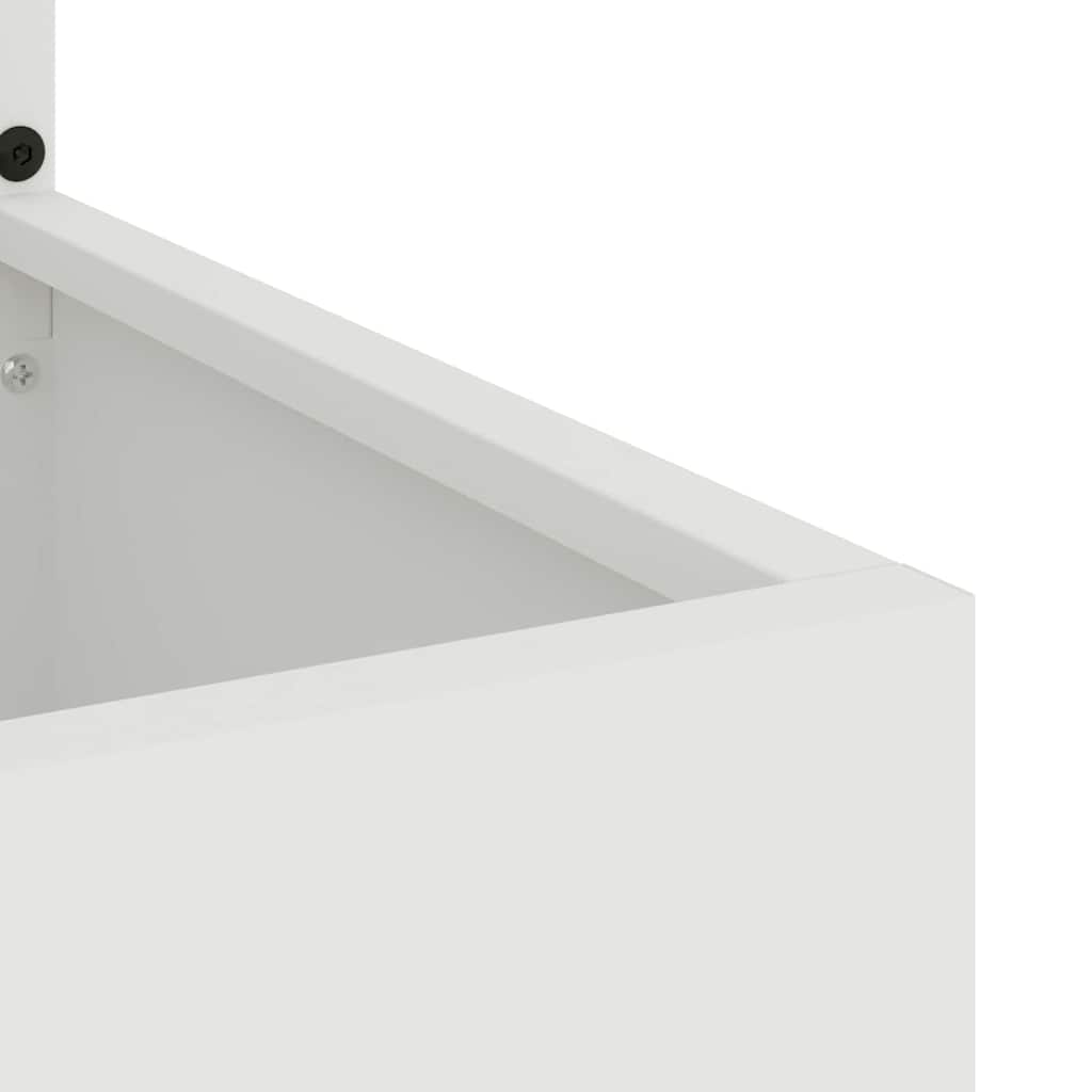 vidaXL Οθόνη Ιδιωτικότητας Κήπου Floral Λευκό 50 x 140 cm