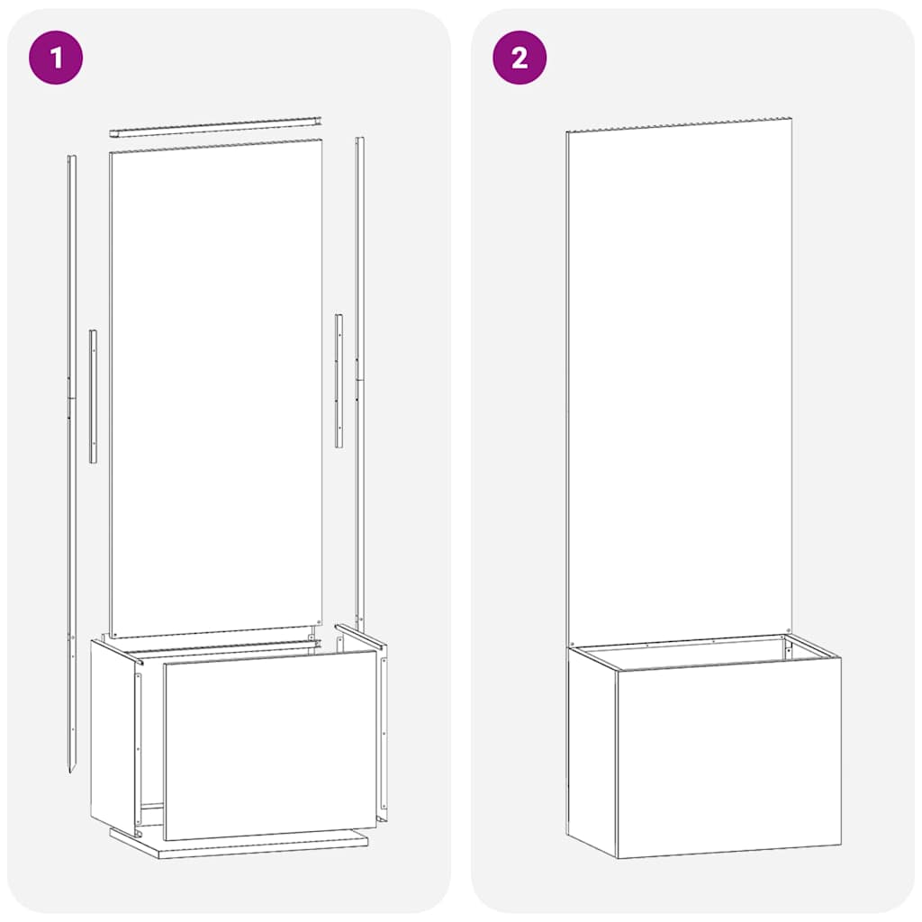 vidaXL Οθόνη Ιδιωτικότητας Κήπου Ασημί 50 x 140 cm Ανοξείδωτο ατσάλι