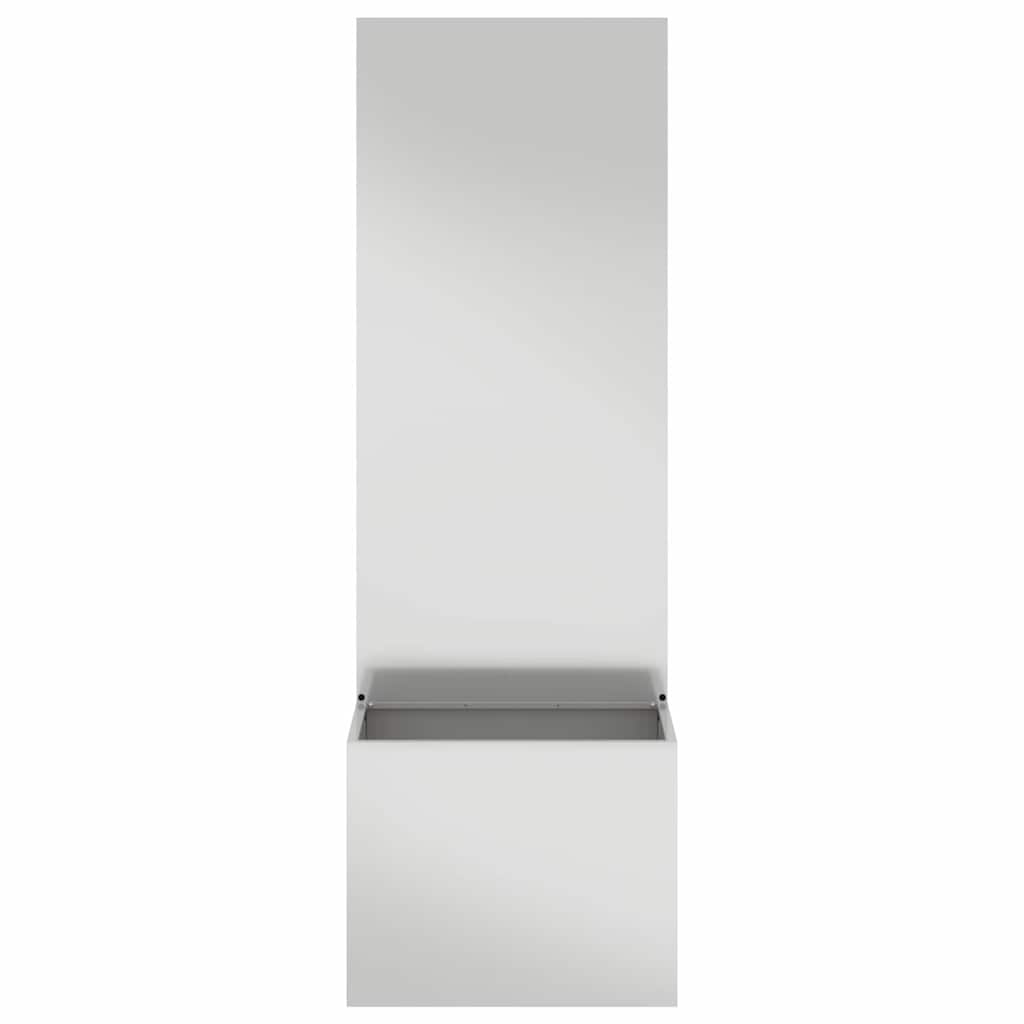 vidaXL Οθόνη Ιδιωτικότητας Κήπου Μαιανδρικό σχέδιο Ασημί 50 x 140 cm