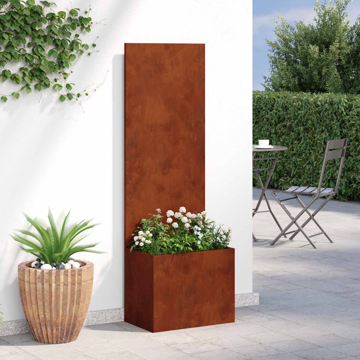 vidaXL Οθόνη Ιδιωτικότητας Κήπου Σκ rusty 50 x 140 cm