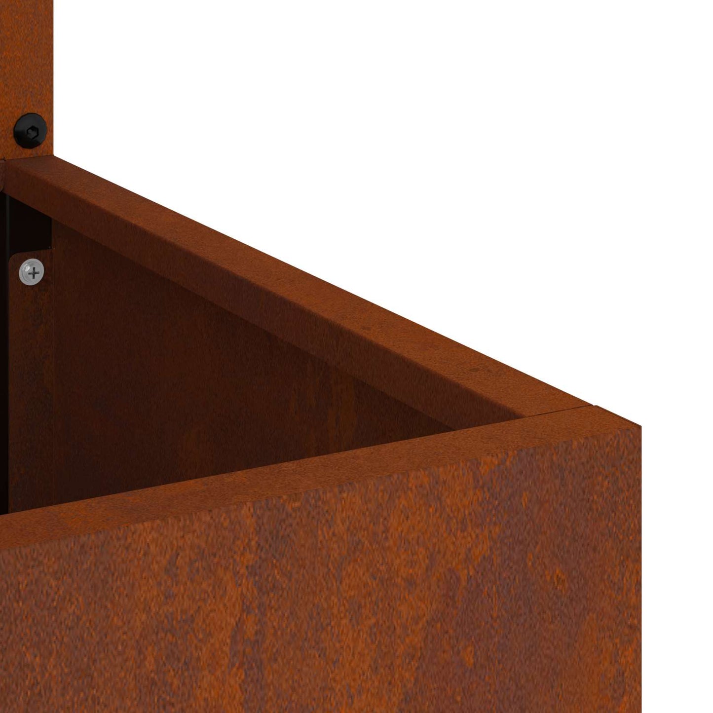 vidaXL Οθόνη Ιδιωτικότητας Κήπου Floral Σκ rusty 50 x 32 x 150 εκ